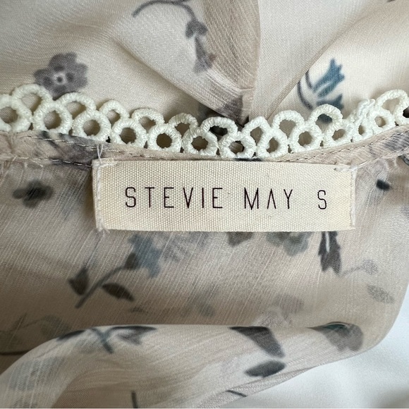 Stevie May Babydoll Dress Womens S 90s Floral Grunge Retro Cottagecore Chiffon - Picture 8 of 11